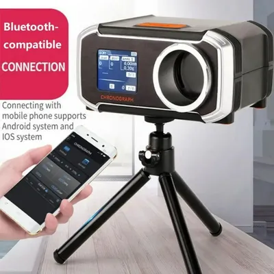 Bluetooth-Compatible Chronograph Speed Meter Velocity LCD Screen Display Speed Measuring Instruments