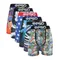 6Pcs Fashion Printed Men Underwear Boxer Cueca Male Pantiesy Lingerie Men Underpants Boxer Briefs
