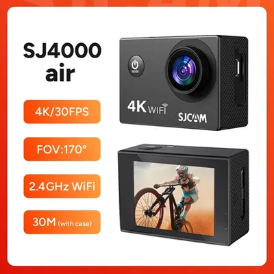 SJCAM SJ4000 Air Action Camera with 4K Video 30M Waterproof 2.4G WiFi Sports Camera Action Cam