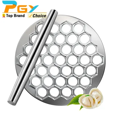 Russian Ravioli Maker Dumplings Mold 37 Holes Aluminum Alloy Pelmeni Metal Dumplings Make Mold