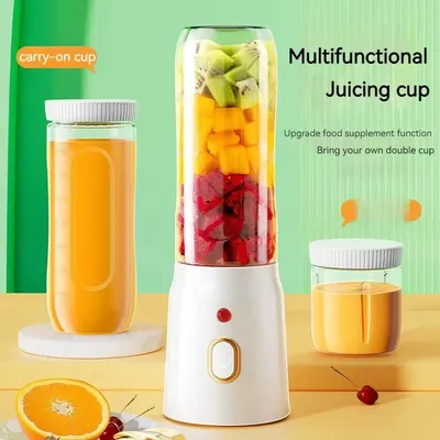 Portable Wireless Blender Electric Fruit Juicer Machine For Orange Ice Crushing 10 Blades Auxiliary
