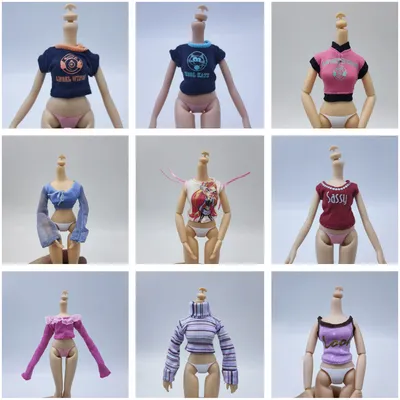 many kinds of clothes tops for Bratz doll Monsterse High doll fashion cool doll high school 30cm doll