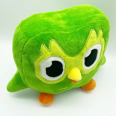 Lovely Green Duo Plushie of Duo The Owl Cartoon Anime Plush Toy Soft Stuffed Animal Plushie Dolls