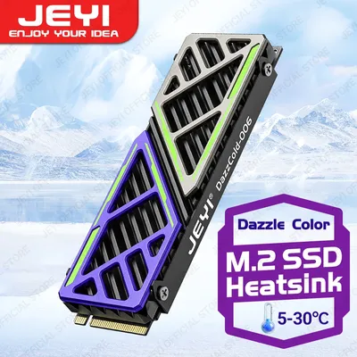 JEYI Dazzcold M.2 SSD Heatsink 2280 NVME NGFF Radiator Magnesium Aluminum Alloy PC Efficient Cooler