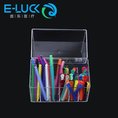 1 box Dental Ligature Tie Case Orthodontic Power Chain Placer Ligature Tie 18 Holes Arch Wire Placement Case Storage Box