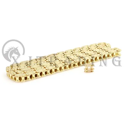 Gold T8F chains 58L/88L/108L/126L/136L links with Spare Master Link For Mini Dirt BIKE Quad ATV