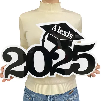 Personalized 2025 Graduation Name Sign Graduate Party Decoration College Graduation Senior Ceremony