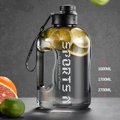 Hiking And Fitness Super Large Capacity Accurate Calibration Water Bottle Food Grade Plastic