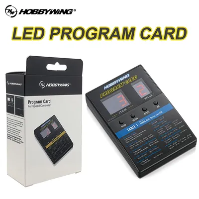 HOBBYWING ESC LED Program Card Box for Platinum V1/V2 FlyFun V5 XeRun EzRun QuicRun SeaKing Series
