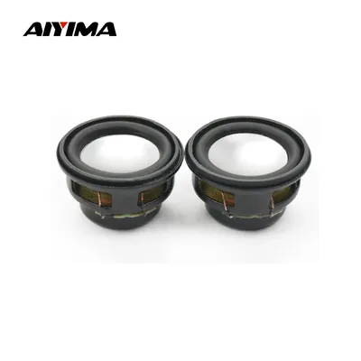 AIYIMA 2Pcs Mini Audio Speakers 27MM 4 Ohm 3W Bass Multimedia Portable Sound Speakers Audio Woofer Home TheaterLoudspeaker