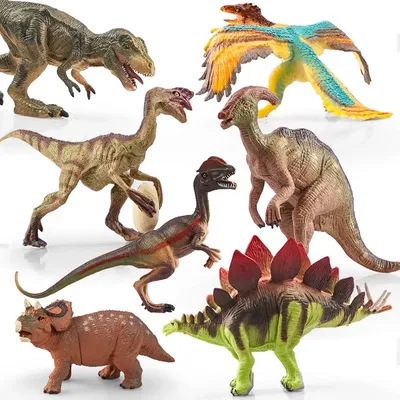 Simulation Jurassic Dinosaur Action Figures Dino Park Carnotaurus Ankylosaurus Tyrannosaurus Rex