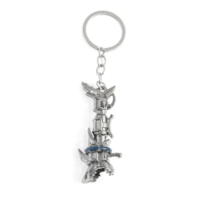 Game League of Legends Keychain LOL Jinx Cannon Weapon Model Keyring for Men Women Game Accessories