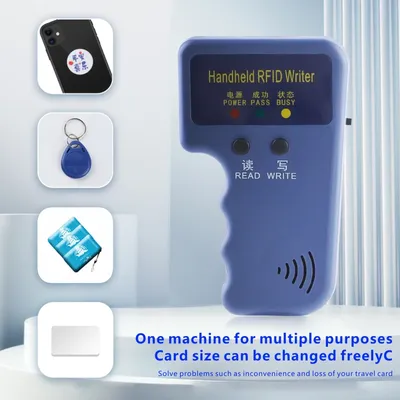 Handheld h-id 125KHz RFID Duplicator Copier Writer Reader EM4100 RFID Copier Rewritable ID 5200 Keyfobs Tags Card Reader