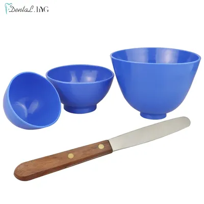 Dental Lab Silicone Mixing Bowl Cup Silicone Dental Plaster Spatula Alginate Mixing Knife Dental Equipment New Eco-friendly