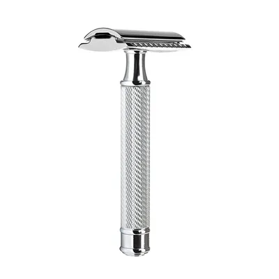 Premium Single Blade Safety Razors, Double Edge Razor Blade, Shaving Razors for Men with Razor Stand