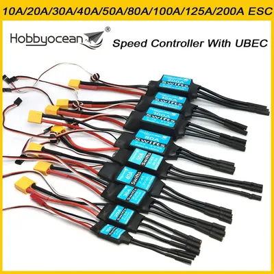 Hobbyocean 10A 20A 30A 40A 50A 80A 100A 125A 200A ESC Speed Controller With UBEC For Hobbywing