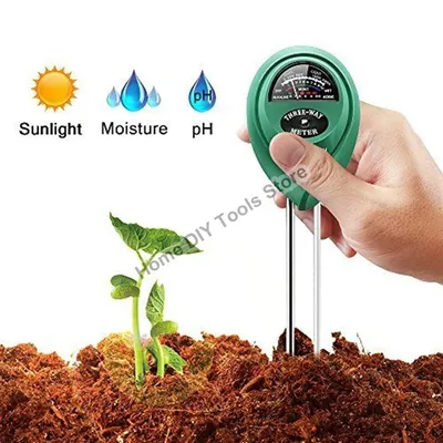 3in1 Soil Water Moisture PH Meter Acidity Humidity Sunlight Light PH Test Garden Plants Flowers