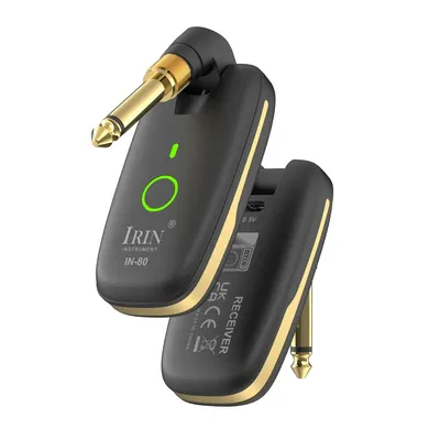 IRIN IN-80 Guitar Wireless System Transceiver Audio Amplifier Wireless Guitar Transmitter Receiver