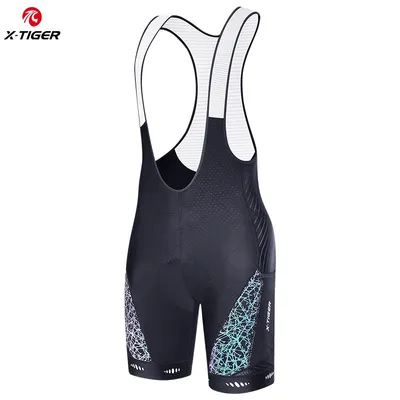 Cycling Bib Shorts 5D Gel Pad Mountain Bike Shorts Bretelle Pockets Outdoor Breathable UPF50+ Bike