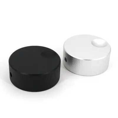 Solid Aluminum Alloy 32x13mm Audio Speaker Volume Rotary Control 6mm Dia Potentiometer Knob Cap