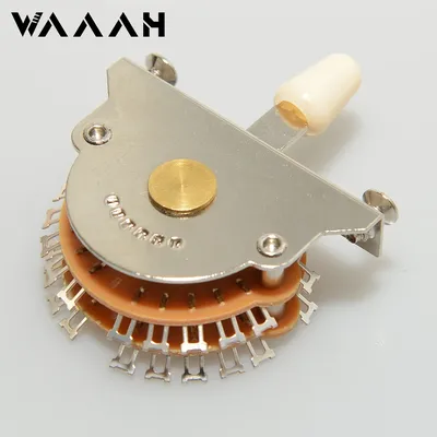 Guitar 5 Way Super Switch Pickup Selector Super 4-Pole Double Wafer for ST/TL Guitars with 3pcs