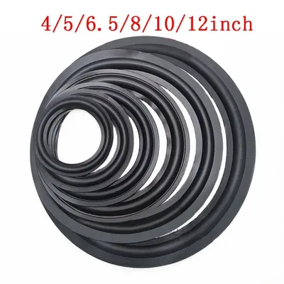 Speaker Surround Edge Rings Repair Kit 2Pcs 4/5 /6.5/8/10 Inches DIY Speaker Surround Repair Rubber