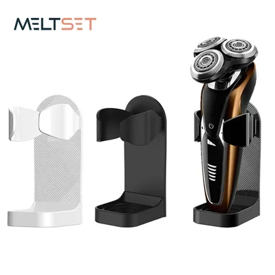 Bathroom Shaver Rack Wall Mounted Shaving Razor Holder Electric Toothbrush Holder Space Saving