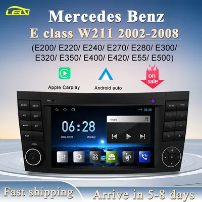 Factory Price 2Din Android Bluetooth Speaker GPS Navigation Carplay Car Video Player For Mercedes Benz E Class W211 RadiosTereo