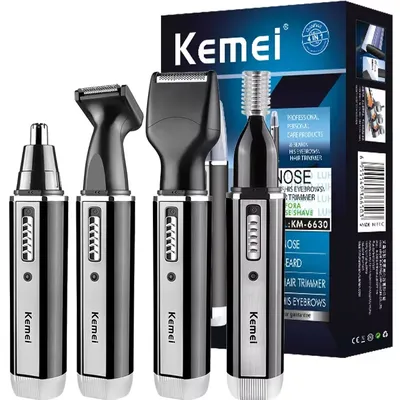 4in1 Rechargeable Nose Trimmer Beard Trimmer for Men Ear Eyebrow Nose Hair Trimmer for Nose and Ear