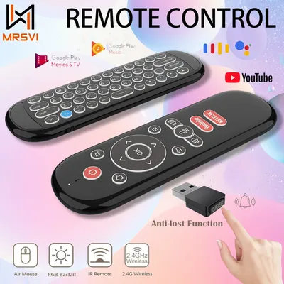 W1 PLUS Air Mouse Remote Control 2.4G RF Wireless Mini Keyboard Smart Gyroscope Keyboard Sense