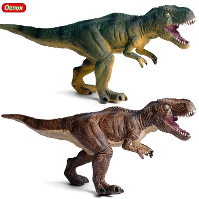 Oenux Classic Jurassic Dinosaur Model Savage T-Rex Walking Tyrannosaur Action Figure Dinosaur World