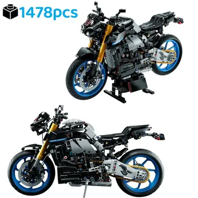 Technical Motorcycle Yamahased MT-10 SP Moc 42159 Building Blocks Bricks Locomotive Model Mechanical