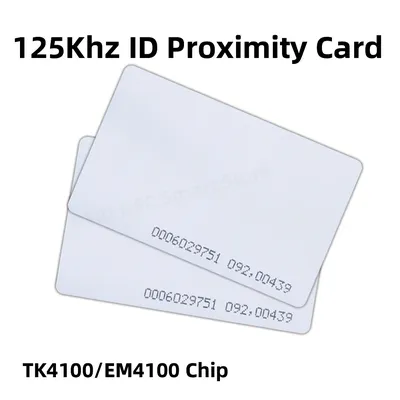 10pcs Access Control Card RFID Card 125KHz EM4100 TK4100 Smart Proximity Card RFID Tag Key for