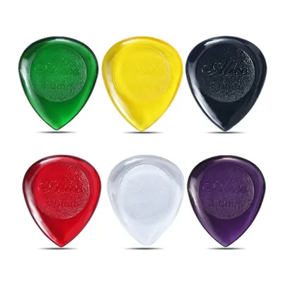 6Pcs Alice Stubby Guitar Picks ABS Plectrums Large Stubbies Big Thickness 1mm 2mm 3mm Guitar Pick