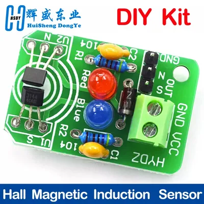 Hall magnetic Induction sensor magnetic detection pole resolver North and South detection module DIY