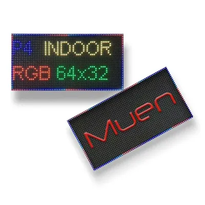 P4 Indoor 256x128mm SMD Full Color 64x32 pixels 1 / 16 Scan LED screen panel module