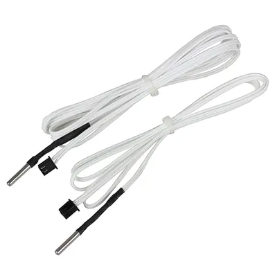 2pcs HT-NTC100K Thermistor Temperature Sensor 3D Printer Parts for High Temperature Filament 350