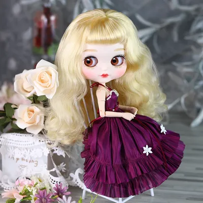 ICY DBS Blyth doll toy Simple Evening Dress Elegant Skirt Anime Costume