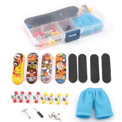 Finger Skateboard Plastic Mini Finger Skating Board Deck Table Sport Game DIY Fingerboard Skateboard