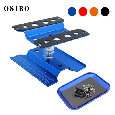 RC Car Work Stand Repair Workstation 360° Rotation Lift with Screw tray for Traxxas Axial Arrma