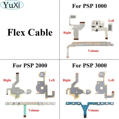 YuXi For PSP 3000 2000 1000 Direction Cross Button Left Key Volume Right Keypad Ribbon Wire For
