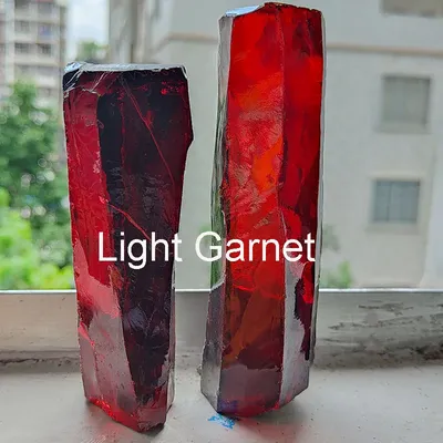 L-Garnet CZ Gemstone Raw Material Synthetic CZ Rough Gemstone Uncut Garnet Color Cubic Zirconia Raw