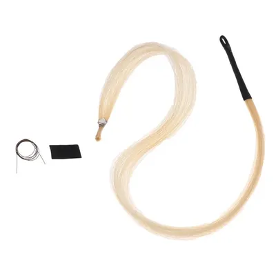 Genuine Mongolian Horse Tail Hair Musical Instrument Erhu Bow Horse Hair Parts for Any Size Violin