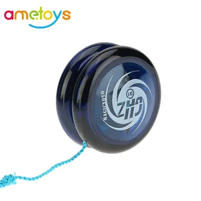 Magic Yoyo D1 Poly Carbonate Plastic Loop Yo-yo Narrow Plain Shaft Star Burst System with Spinning