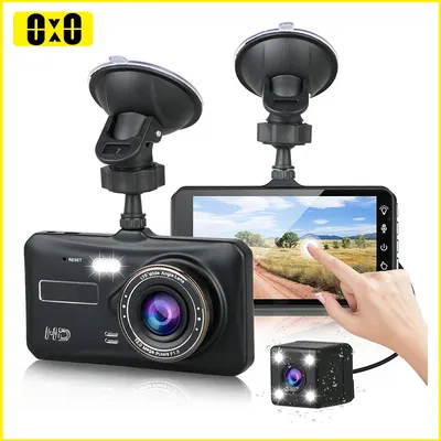 Dash Cam Front and Rear Camera CAR DVR Car Video Recorder Vehicle Black Box FULL HD 1080P Night
