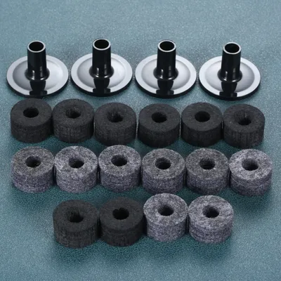 10 Pcs/set Cymbal Stand 25mm Felt Washer with Cymbal Sleeves For Drum Stand Practical Percussion