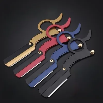 Barber Manual Razor Straight Edge Haircut Beard Eyebrow Shaver Men Depilation Razor Hairdresser