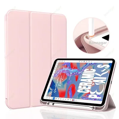 Pencil Slot Funda Case iPad 10th Generation iPad Air11 2025 2024 M3 M2 iPad Pro11 M4 iPad Air4 5 10.9 A16 7 8 9th 10.2 10.5 9.7