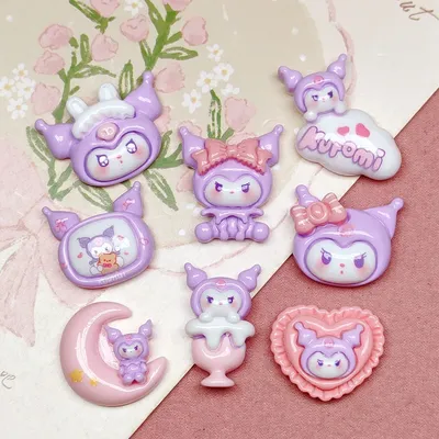 10 Pcs New Mini Kawaii Cartoon Animal Peach Heart Series Resin Scrapbook Diy Jewelry Children Gift