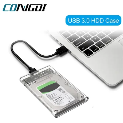 USB 3.0 to SATA III Hard Disk Case for 2.5 inch HDD SSD External Hard Drive Enclosur Max 4TB Support